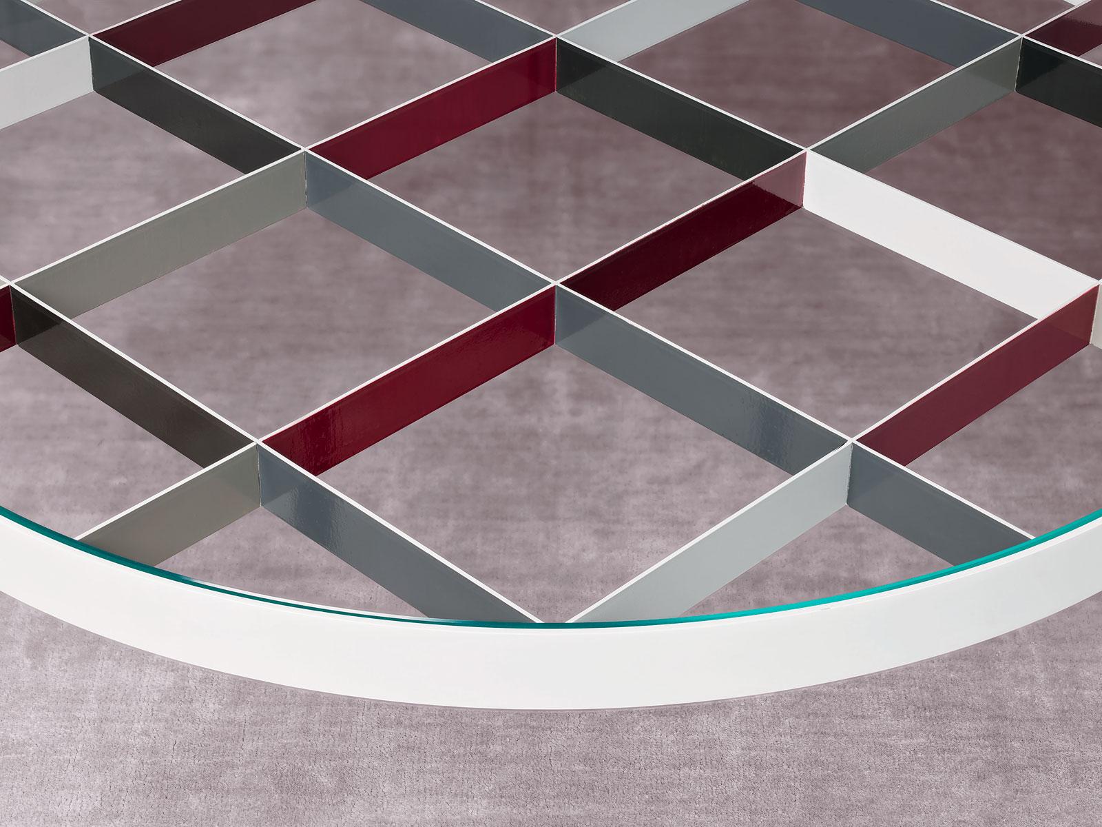 Round crystal coffee table | D.555.1 by Molteni