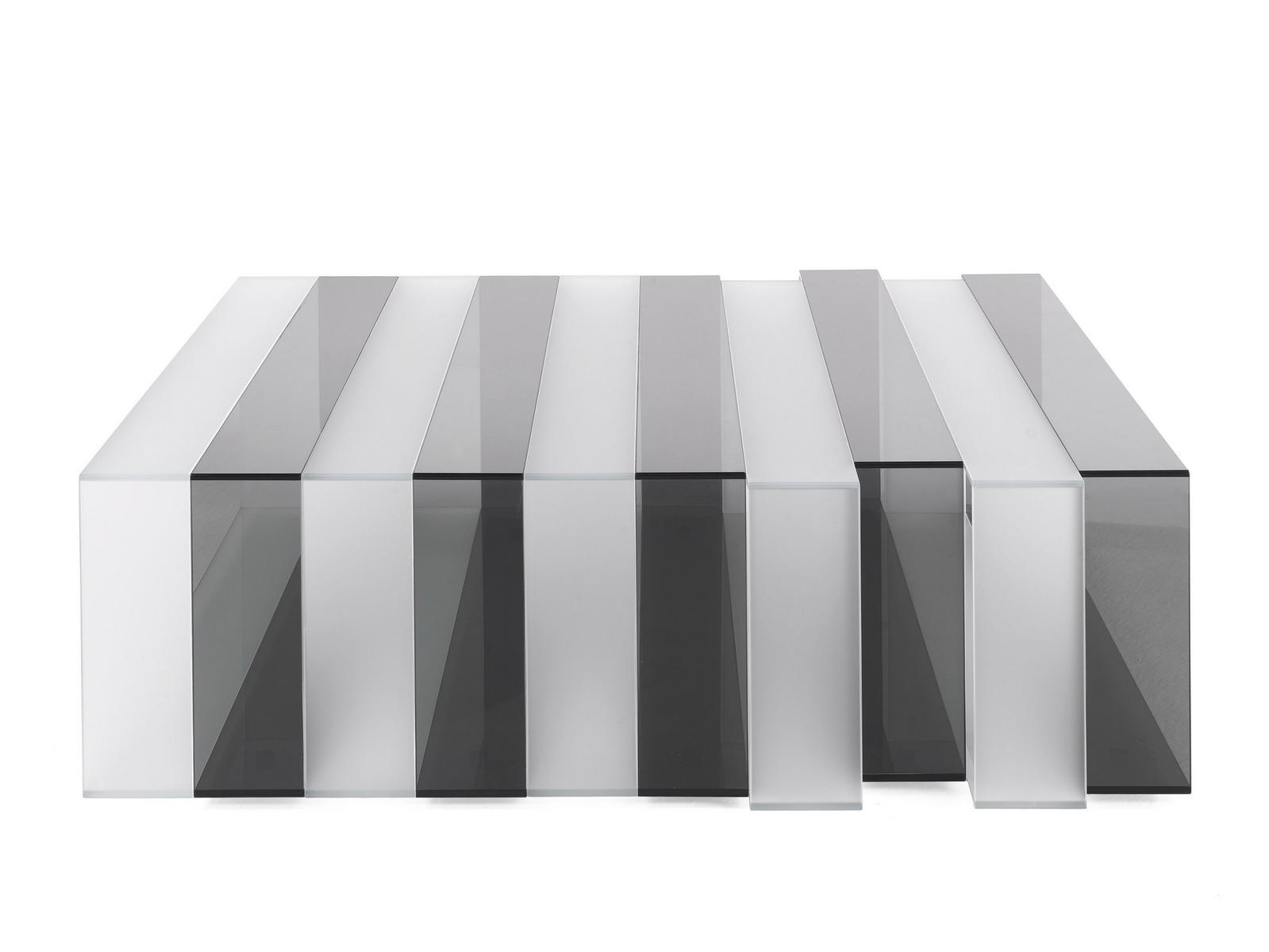 Rectangular glass coffee table | Jenga by Gianfranco Ferre Home