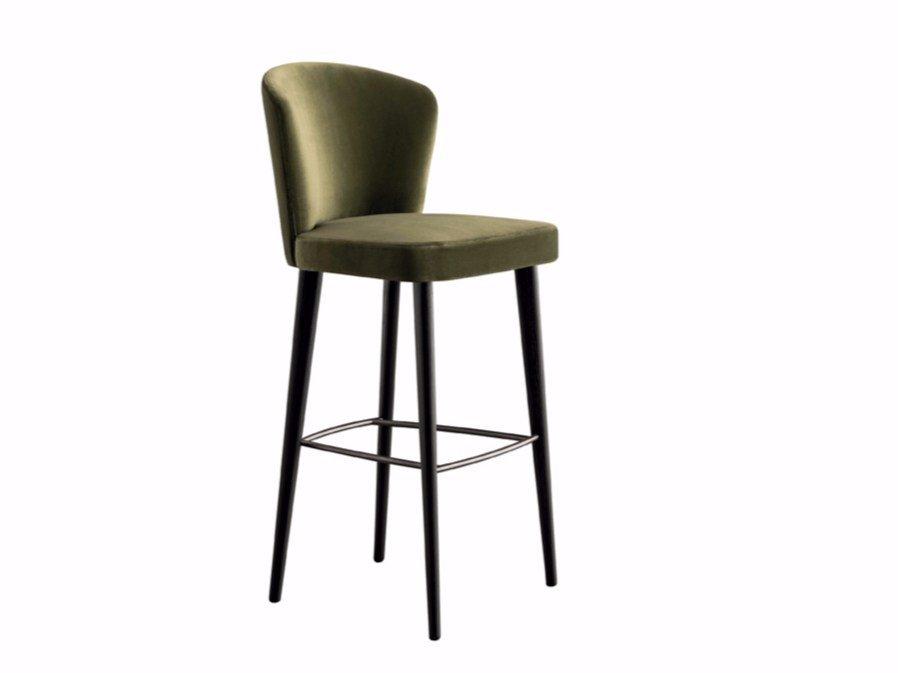 High stool with back | Aston by Minotti