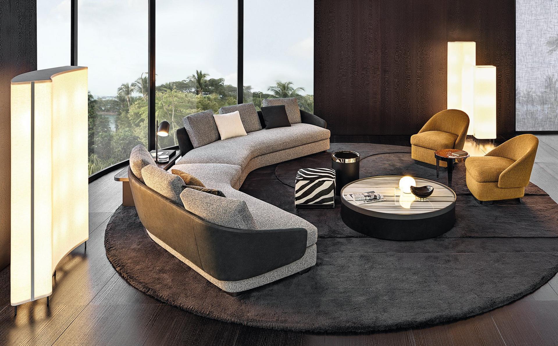 Sectional sofa | Lawson by Minotti