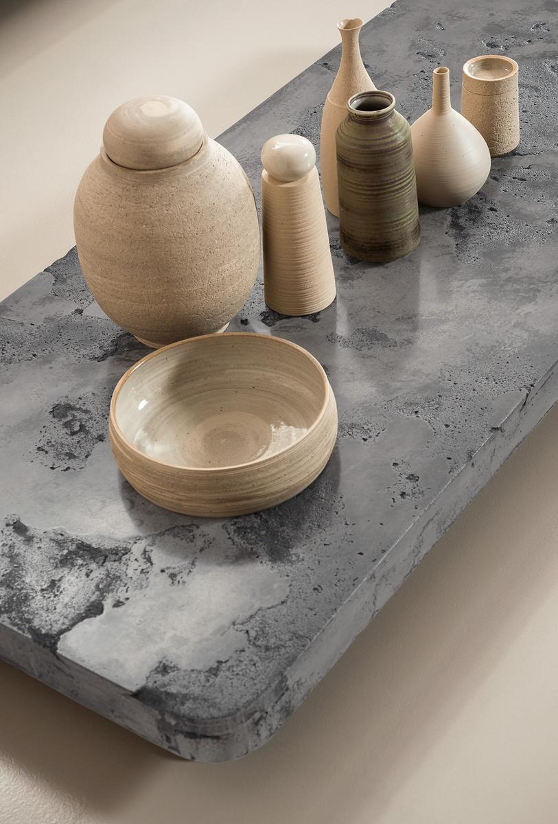 Low cement coffee table for living room |  by Baxter