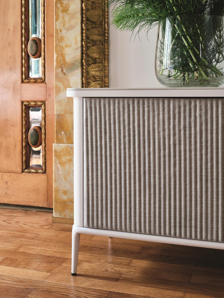 Wooden sideboard with hinged doors and ceramic top | Lea by Midj