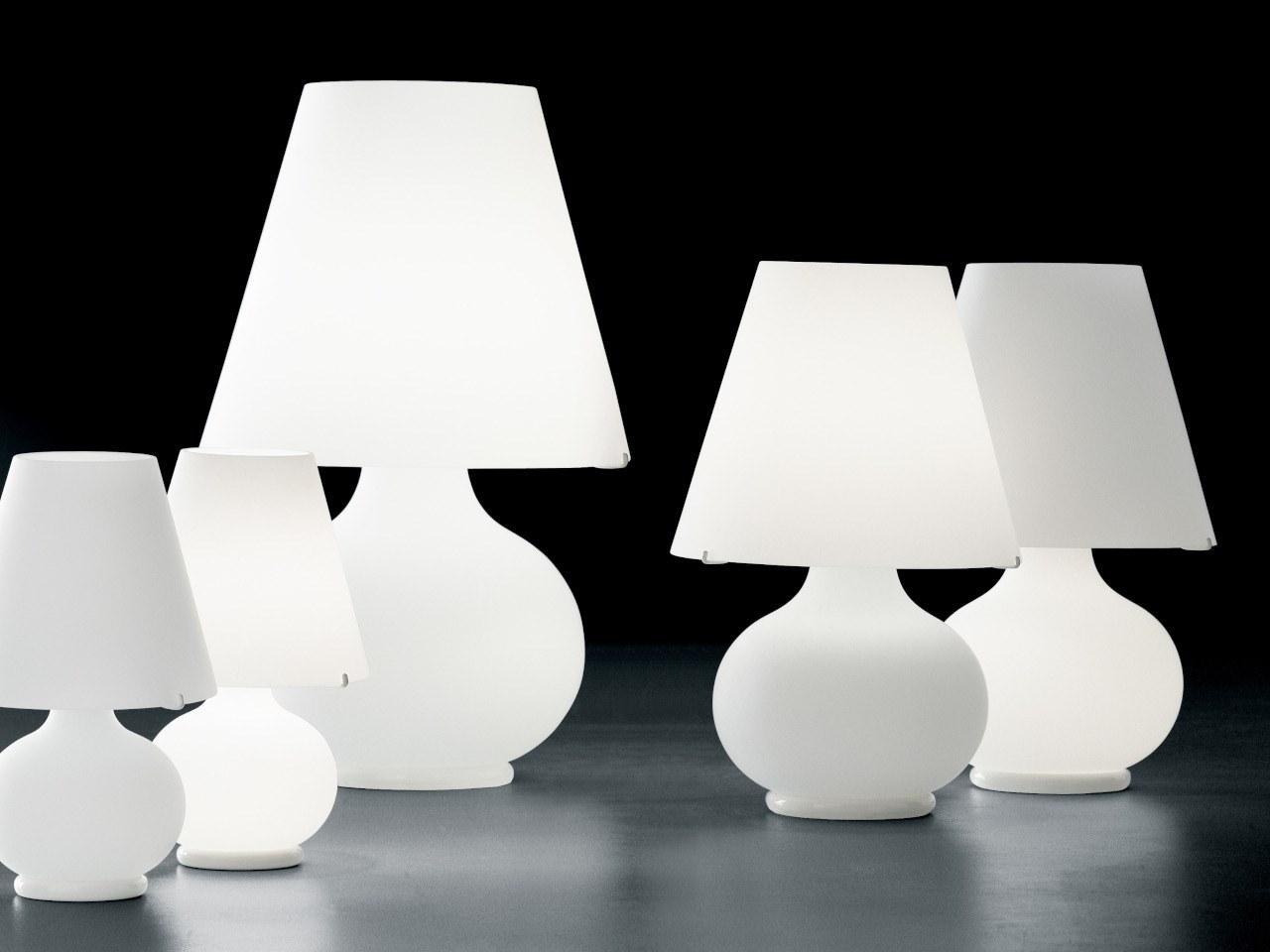 LED blown glass table lamp | Paralume M (medium) T by Leucos