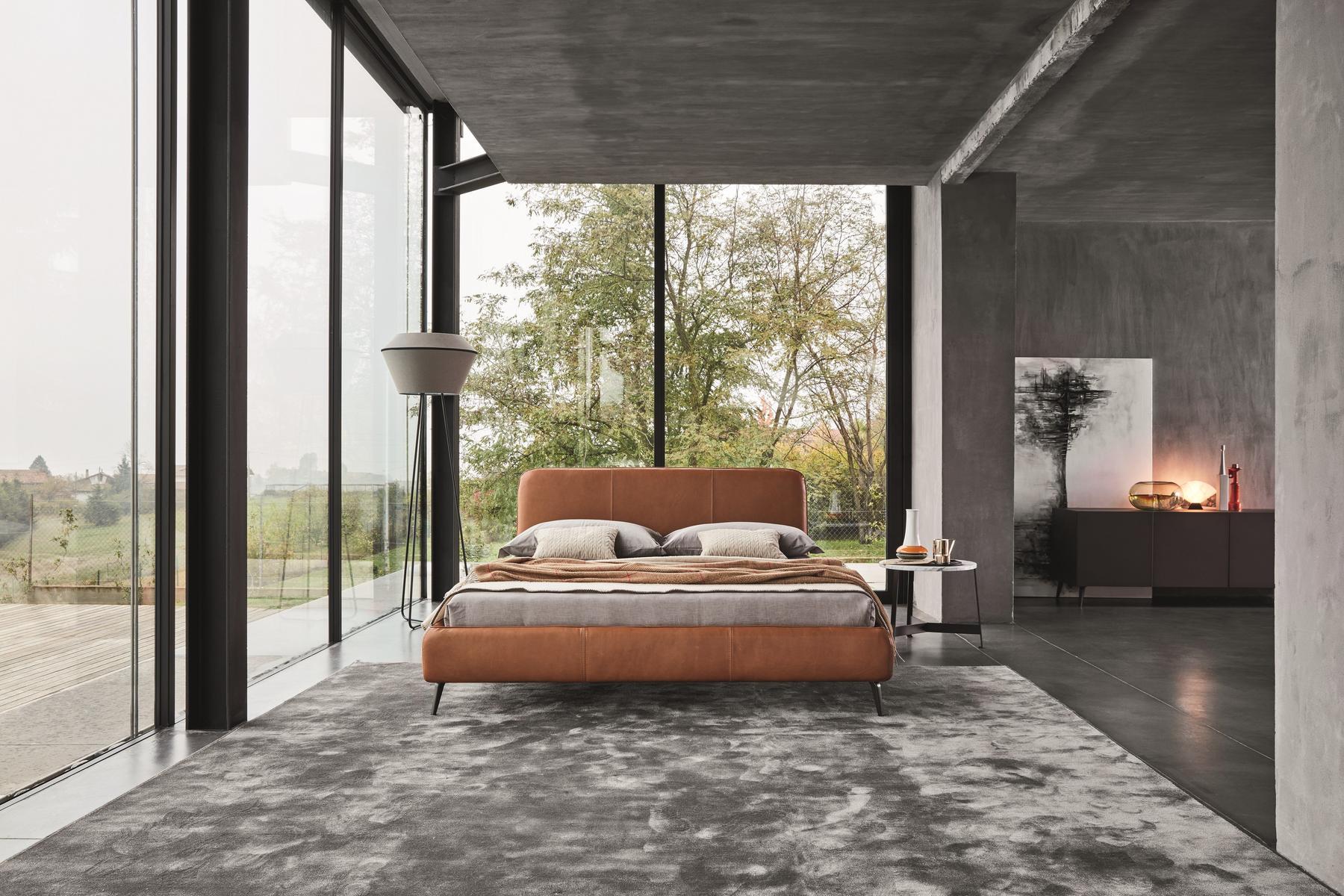 Upholstered bed with high headboard with upholstered headboard | Aris by Ditre Italia