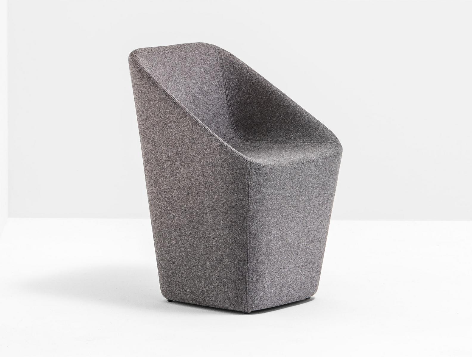 Upholstered easy chair | Log 365 by Pedrali
