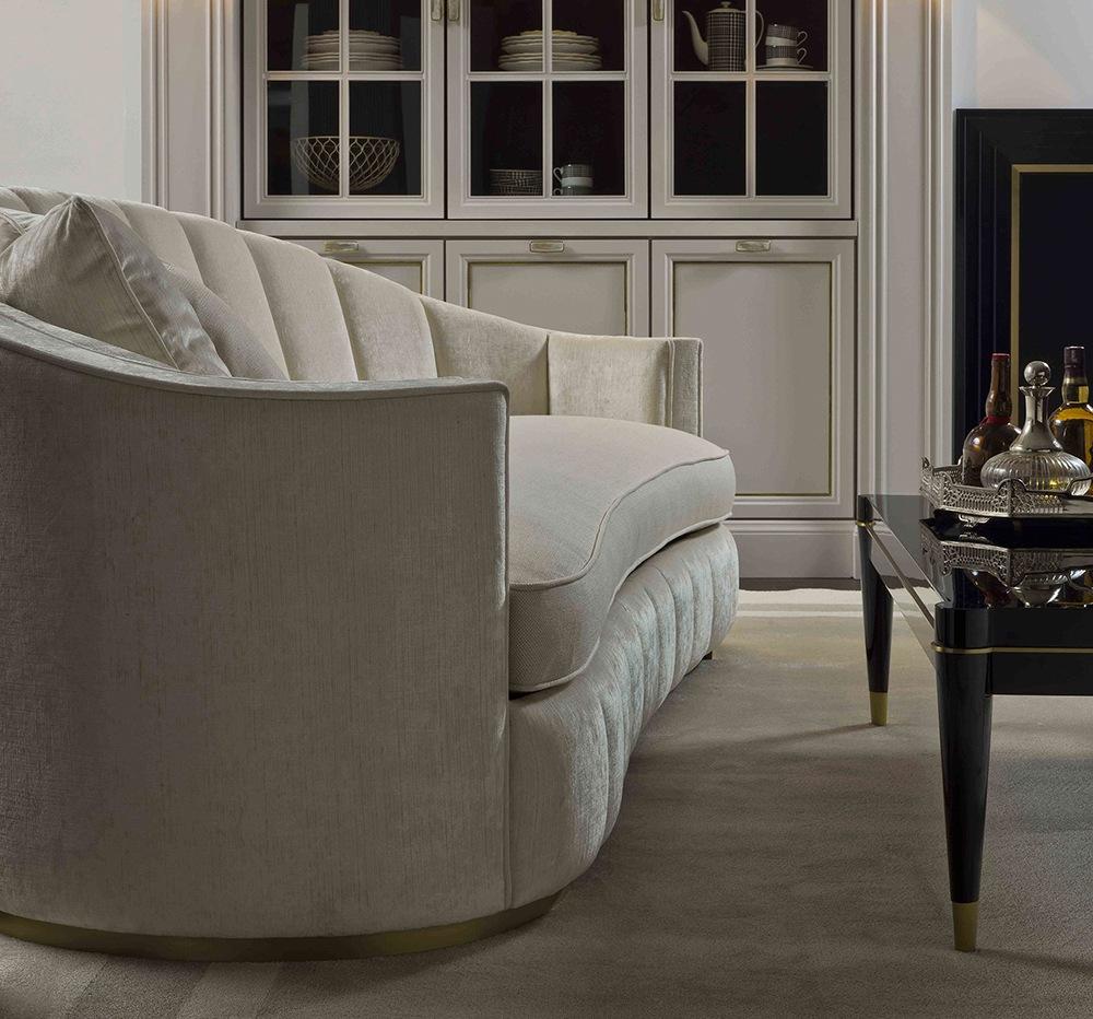 Curved velvet sofa | Eliodoro by Galimberti Nino