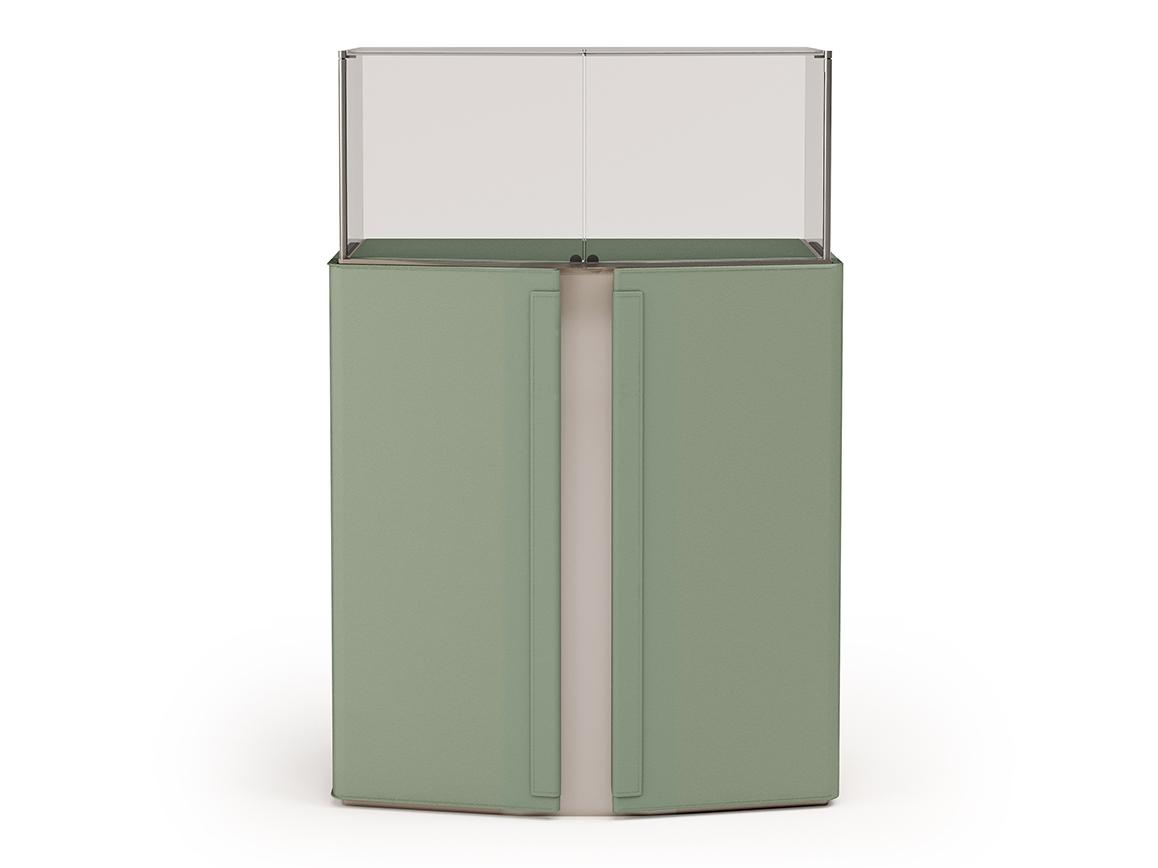 Highboard / display cabinet covered in leather | Zenit by Turri