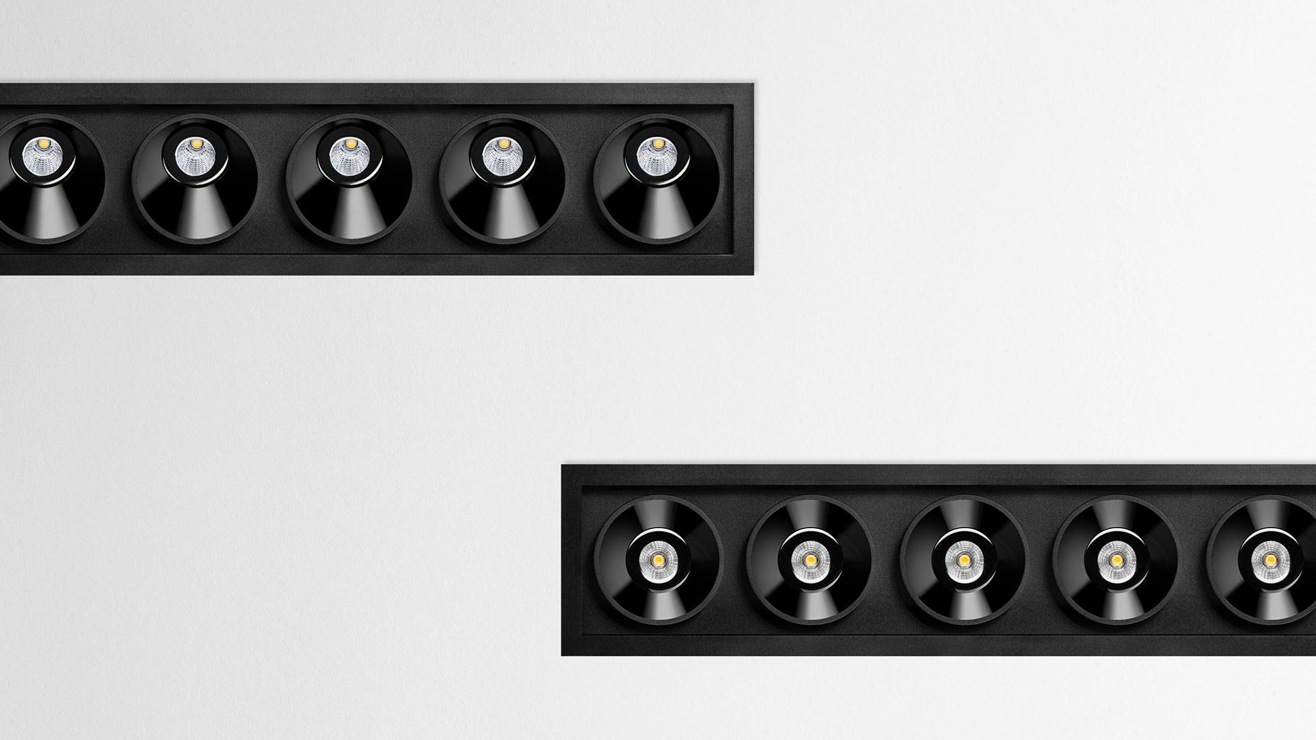 LED multiple recessed aluminium spotlight |  by Arkoslight