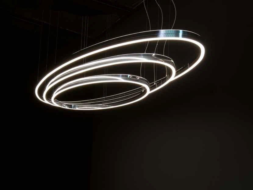 LED aluminium pendant lamp | Doppio Ellipse by Sattler