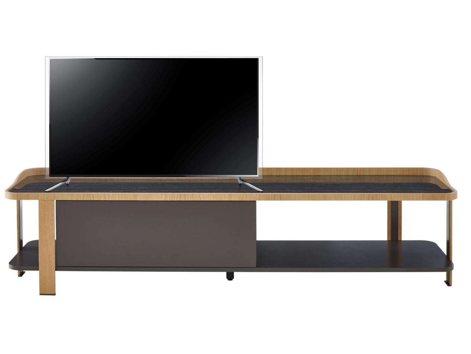 Low wood veneer TV cabinet | Postmoderne by Ligne Roset