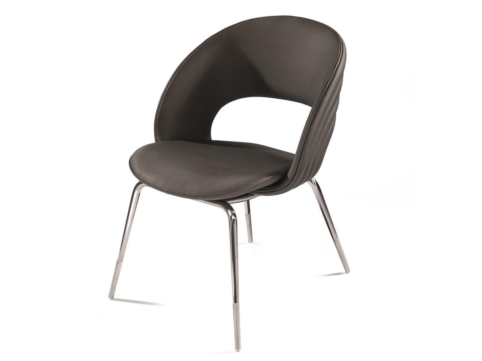 Leather chair with integrated cushion | Kylo Contract by Visionnair