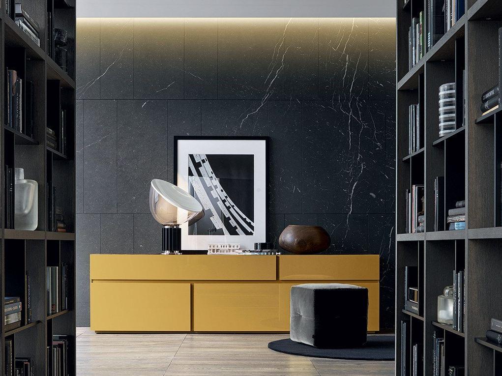 Wooden sideboard with drawers | Free by Poliform