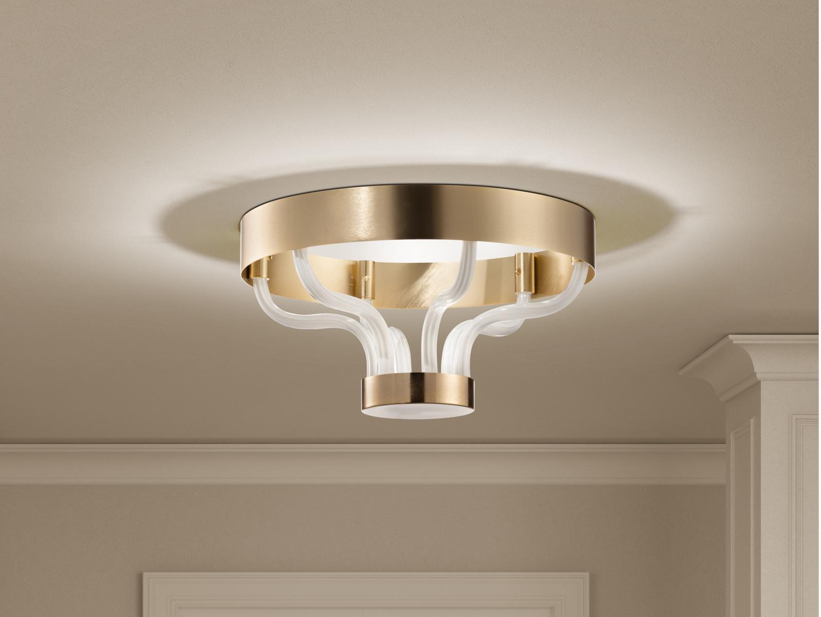 Blown glass ceiling light | Festa by Sylcom