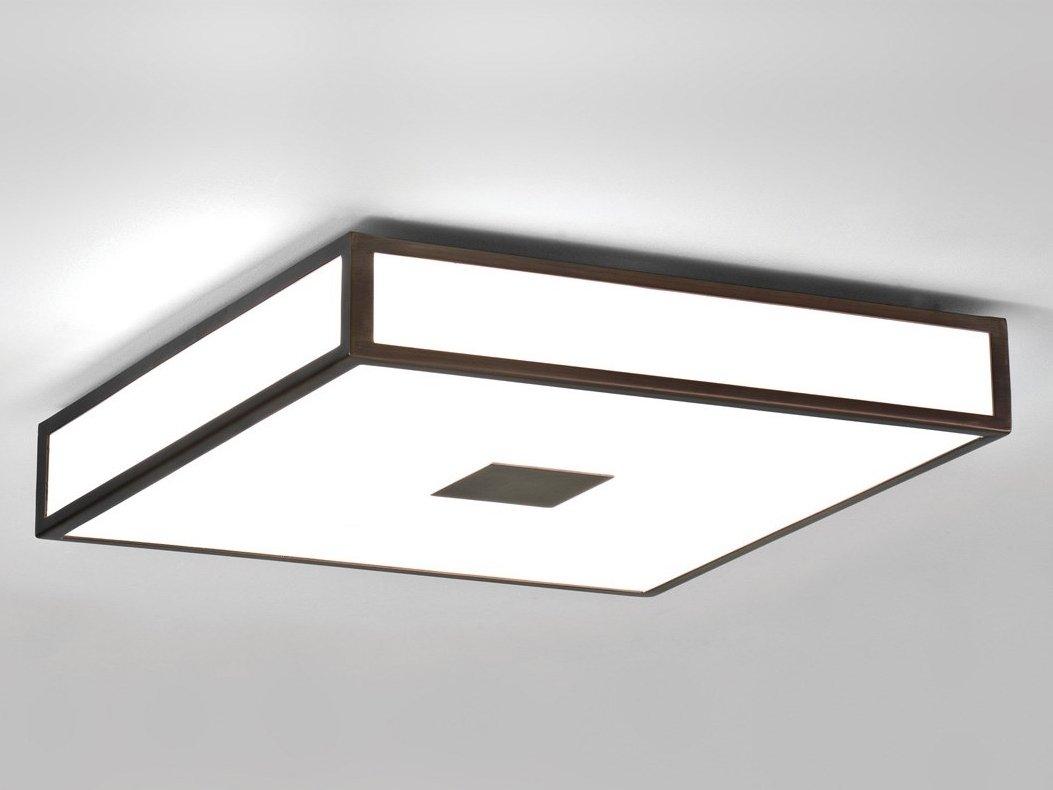 LED glass and steel ceiling light for bathroom | Mashiko by Astro lighting