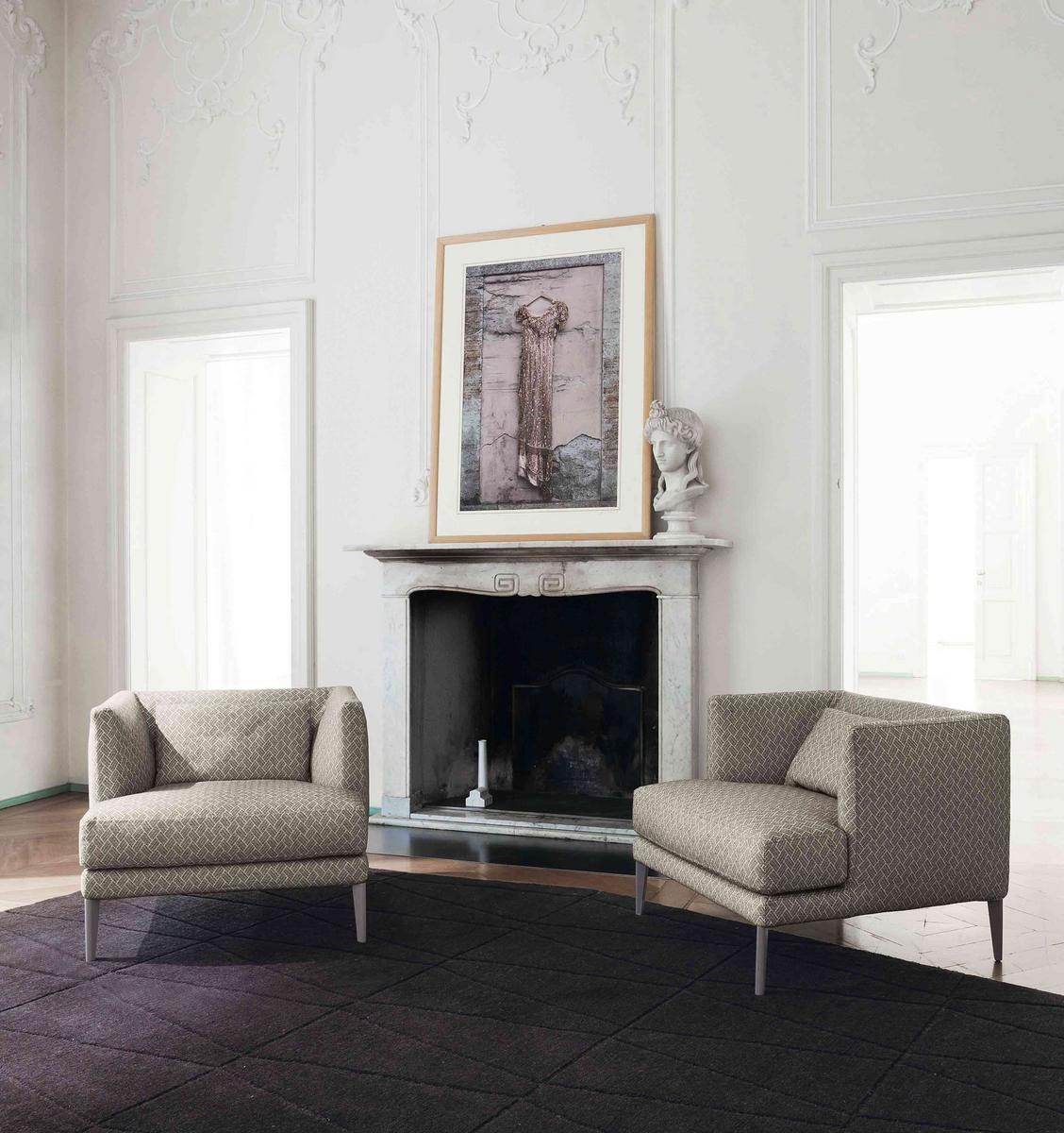Upholstered armchair with removable cover | Paraiso by Bonaldo