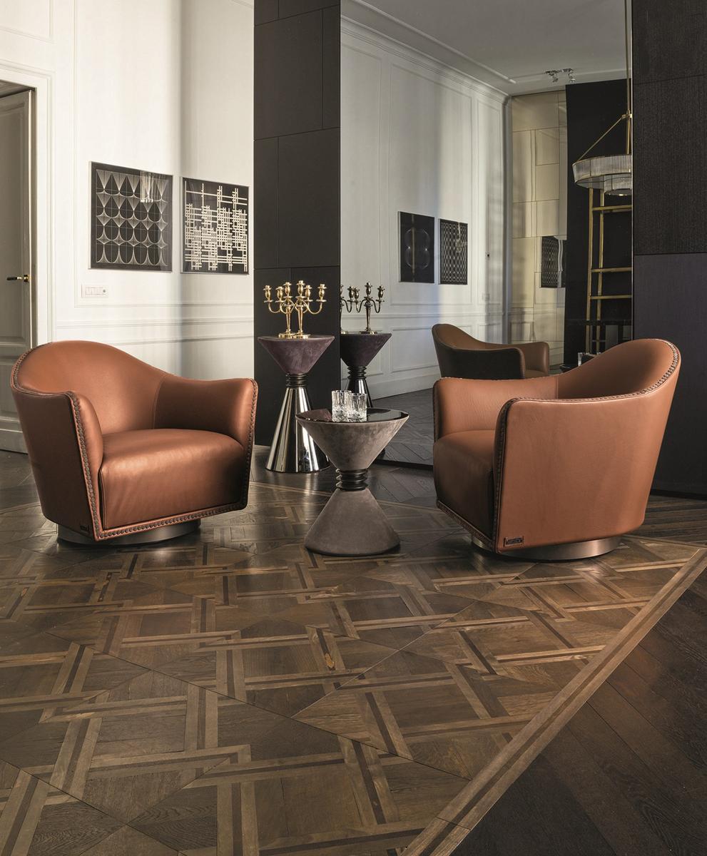Fabric armchair | Vivenne by Longhi