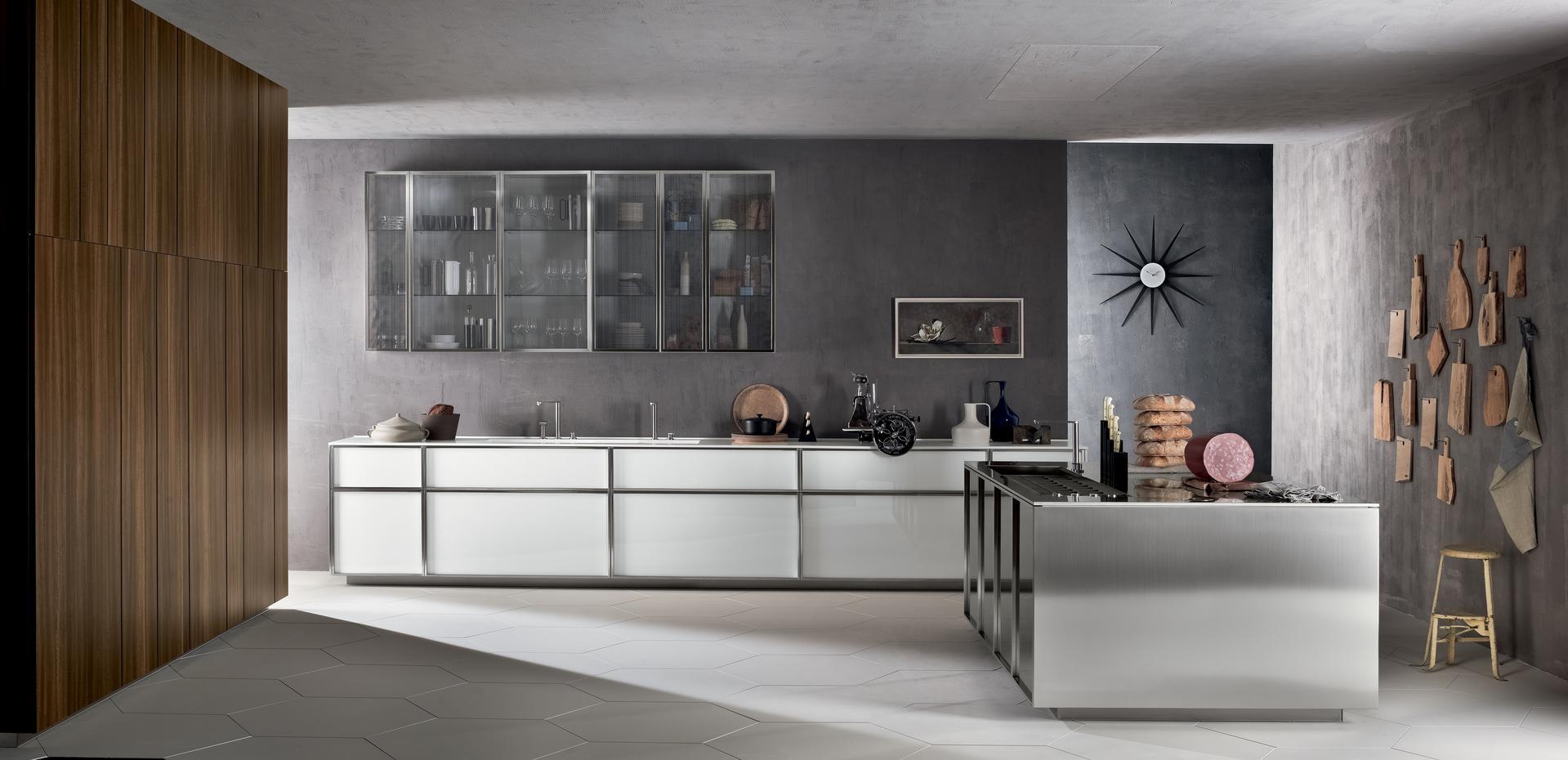 Fitted kitchen with island Rossana Tk38