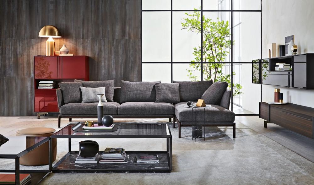 3 seater fabric sofa | Chelsea by Molteni