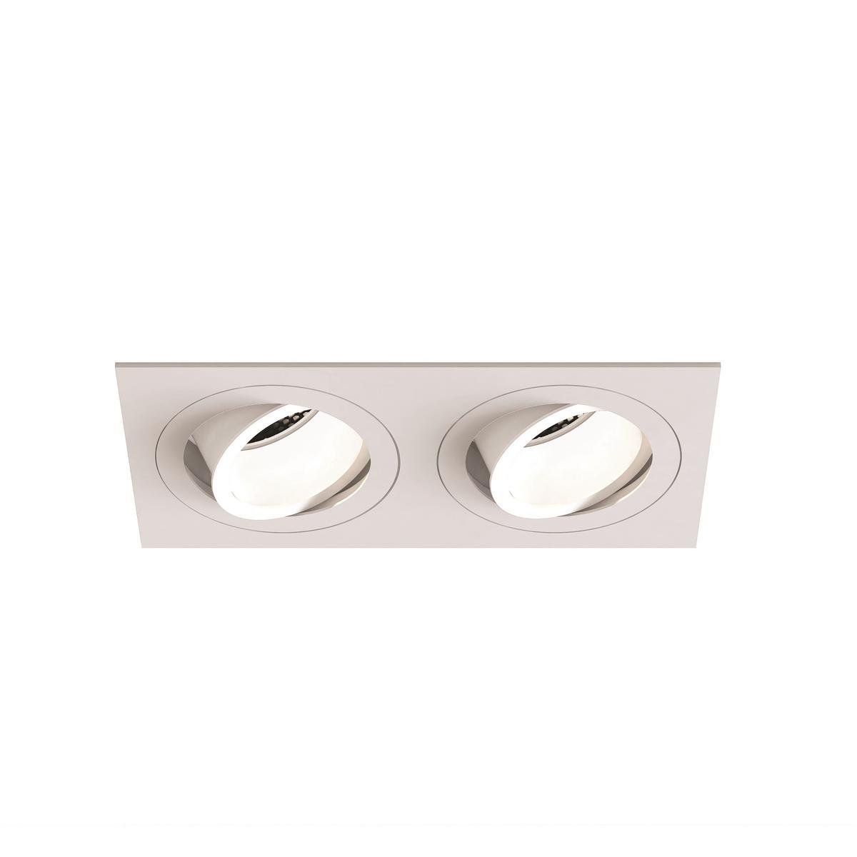 LED adjustable recessed metal spotlight | Pinhole Square Twin Adjustable by Astro lighting