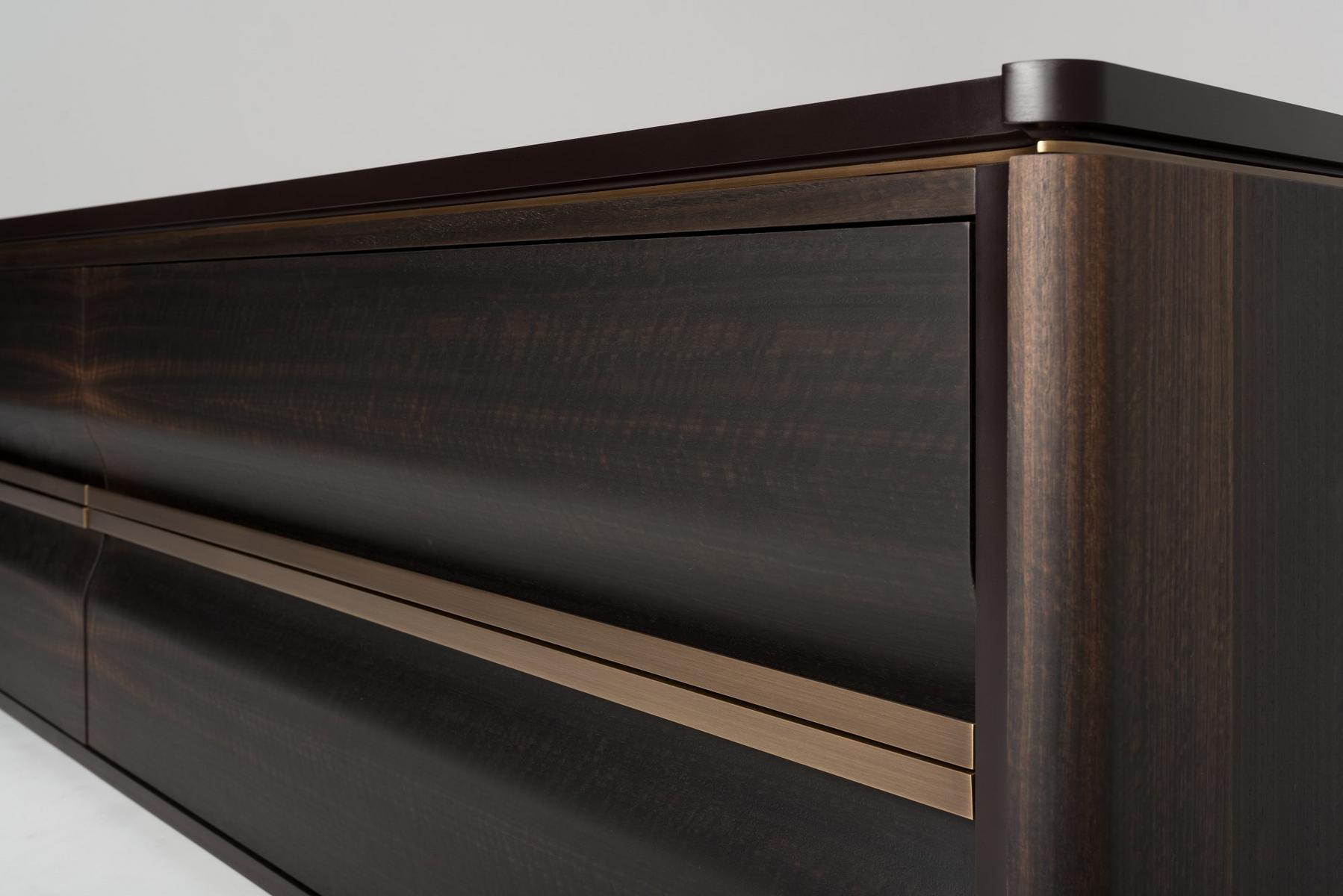 Eucalyptus TV cabinet with drawers | Ercole by Mantellassi 1926