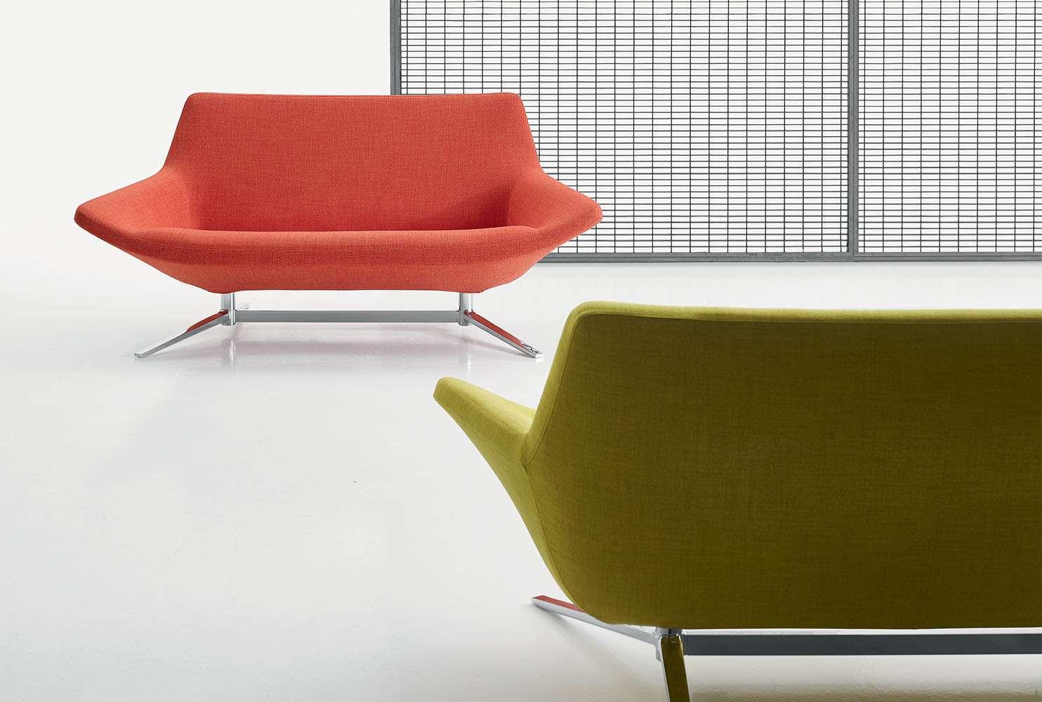 2 seater fabric sofa | Metropolitan '14 by B&B Italia