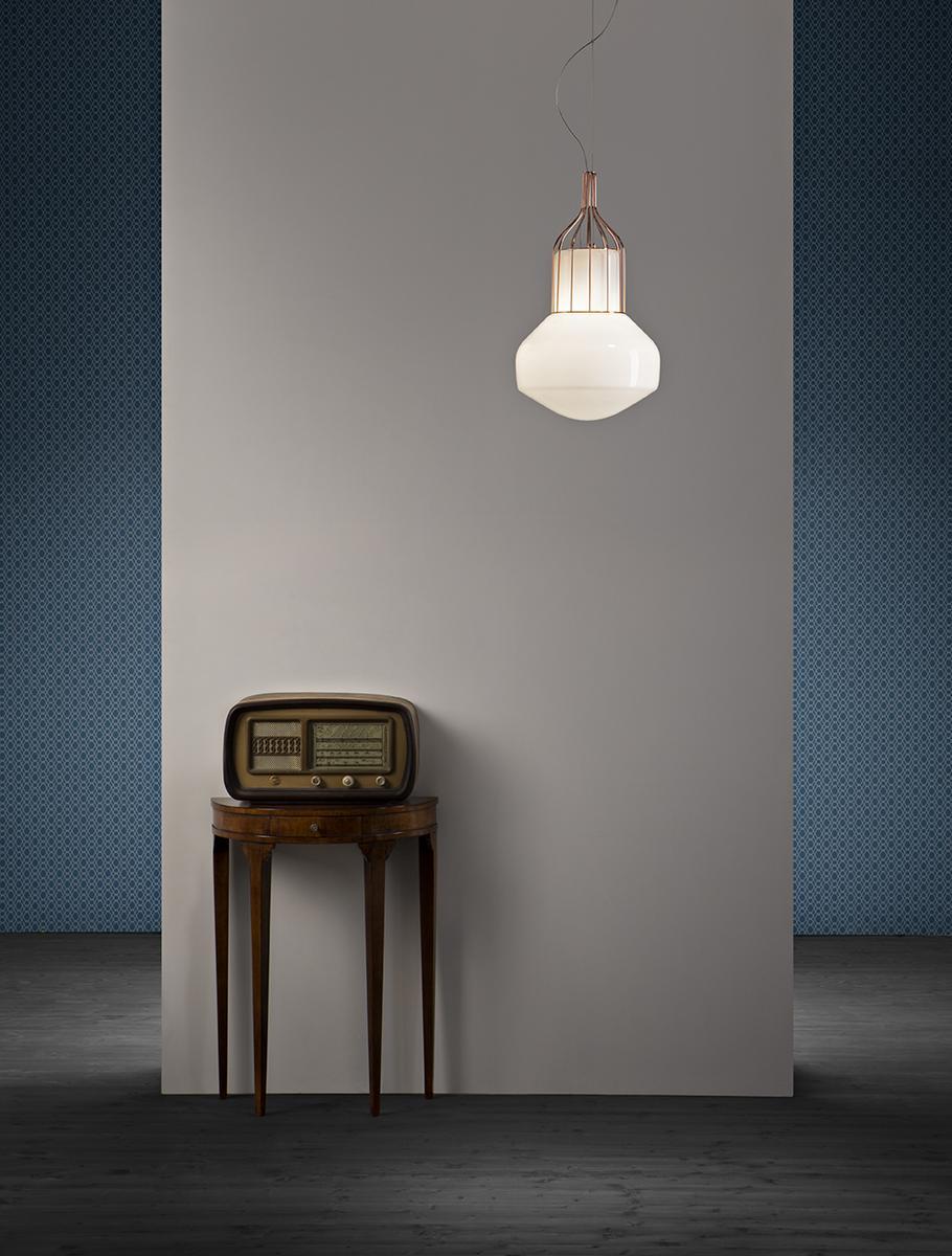 Blown glass pendant lamp | Aérostat by Fabbian