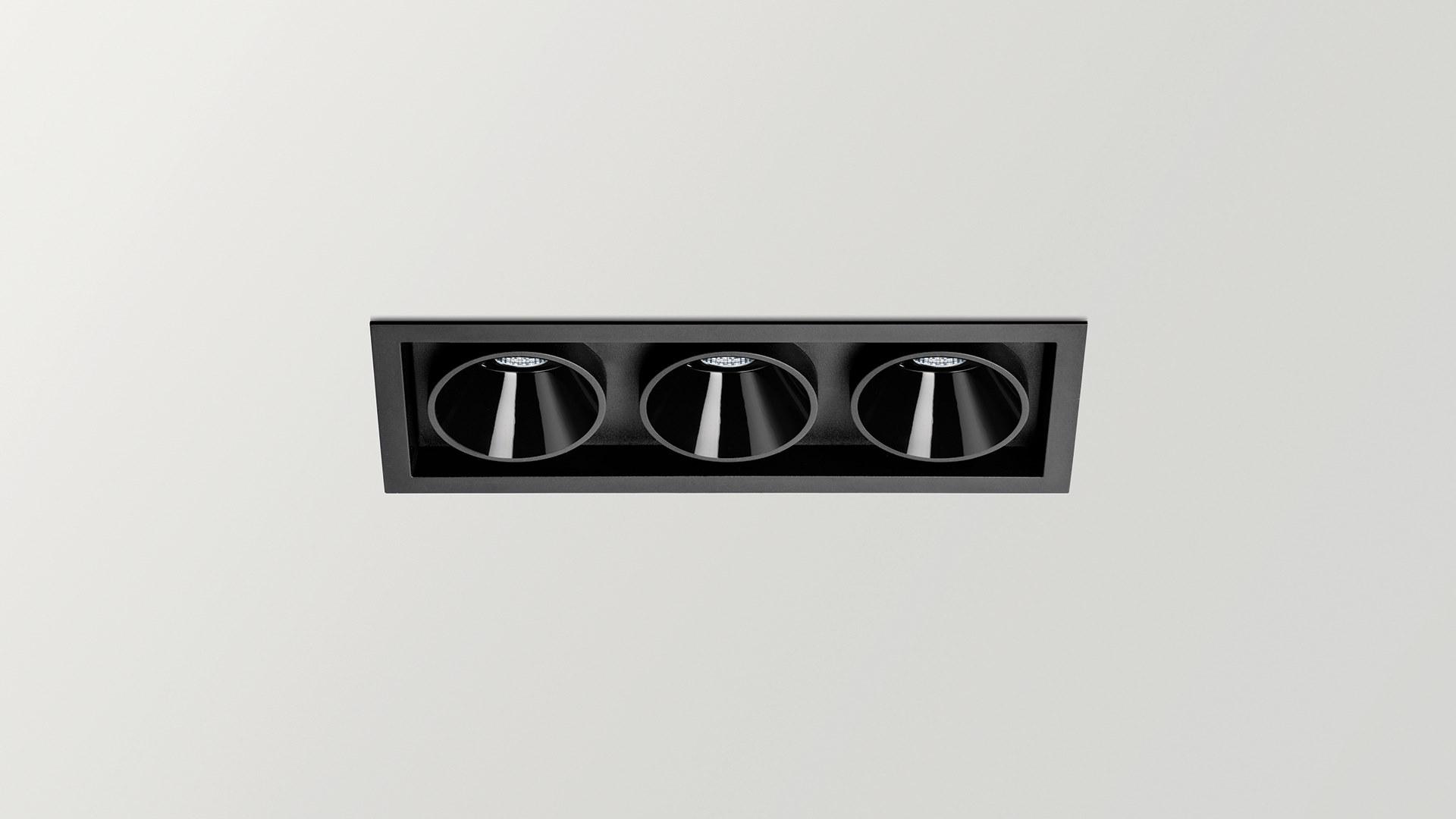LED multiple recessed aluminium spotlight |  by Arkoslight