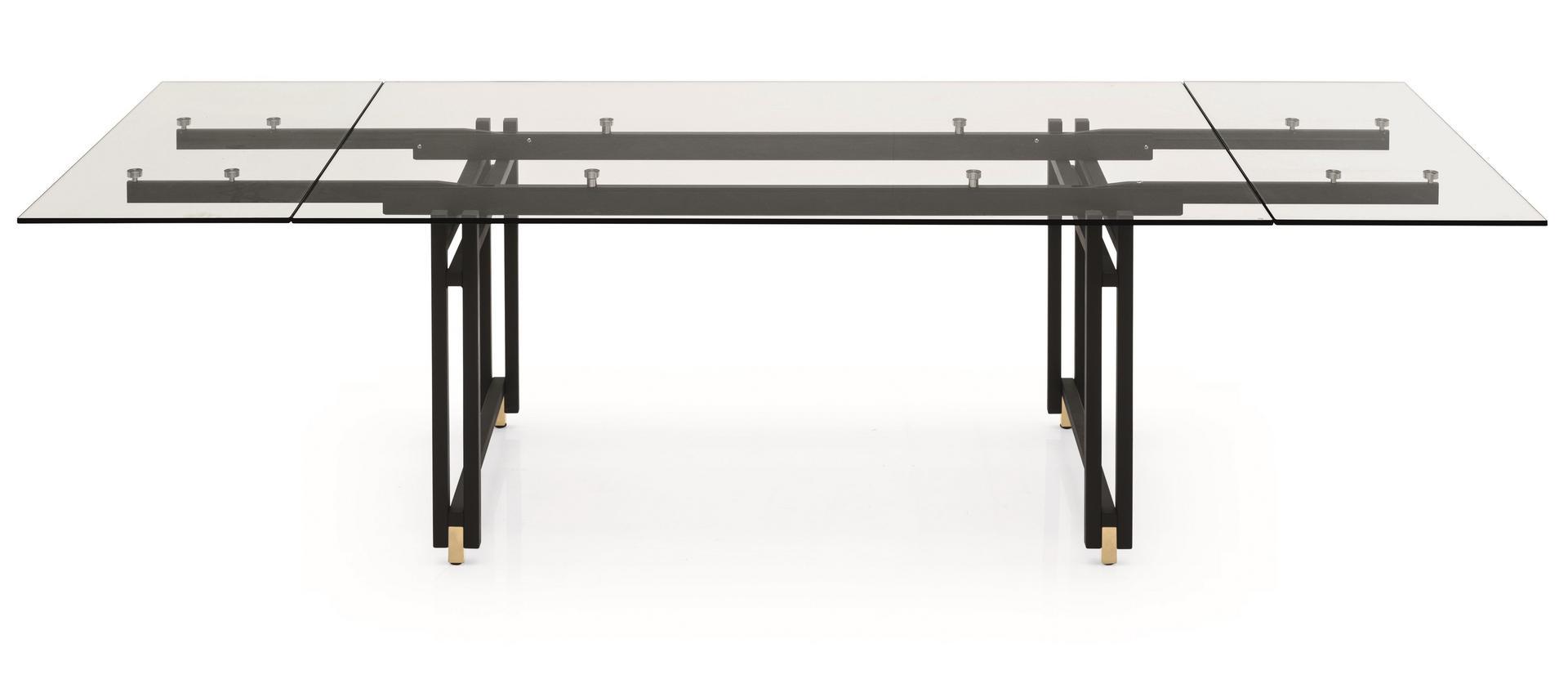 Extending rectangular glass table | Berlin by Calligaris