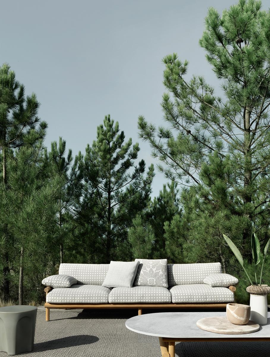 Fabric garden sofa | Ayana by B&B Italia