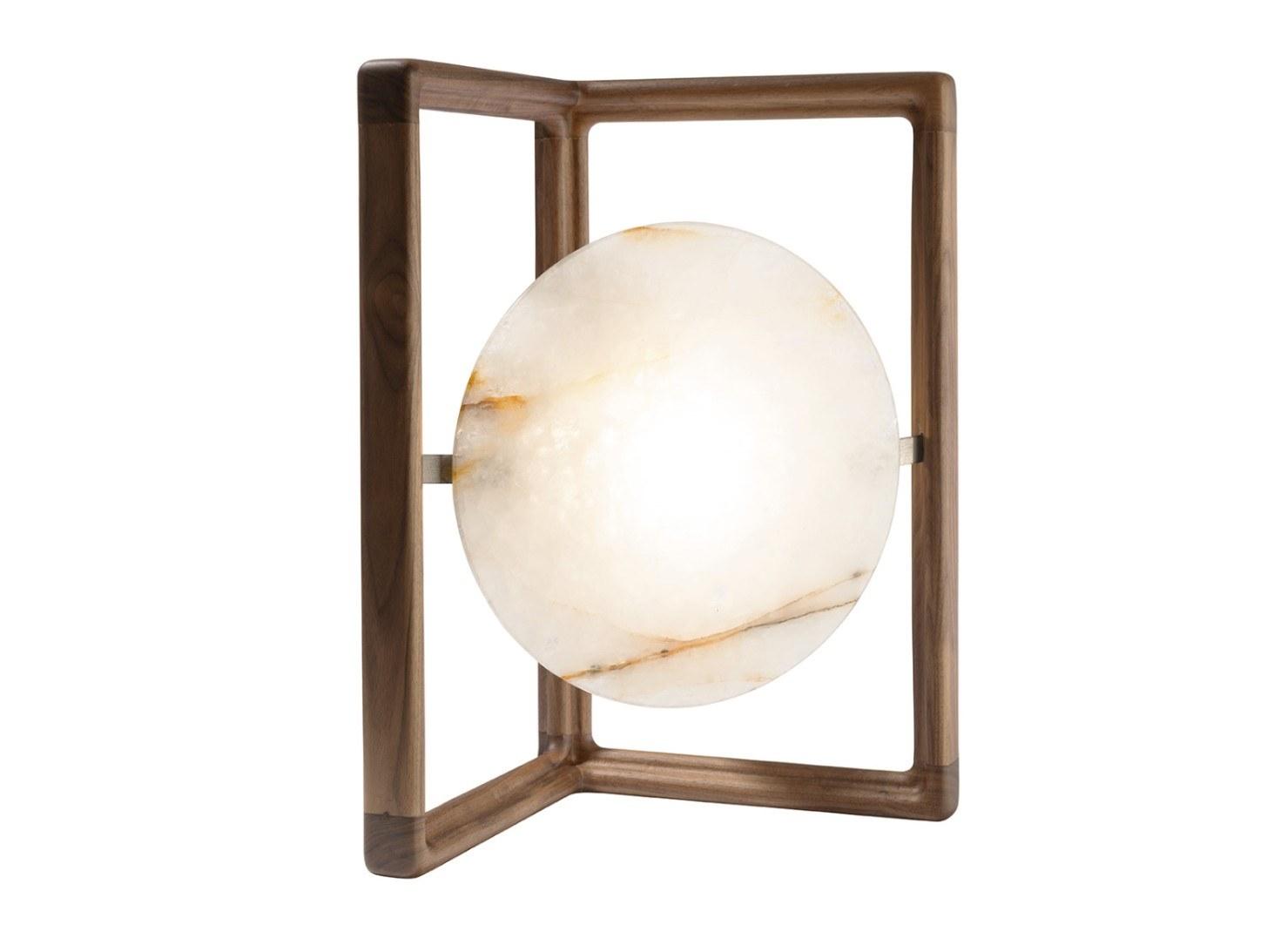 Wooden table lamp | Moon Eye by Visionnair
