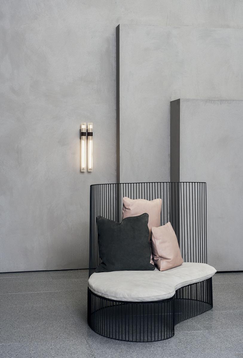 High-back bench | Ginestra Vestita by Baxter