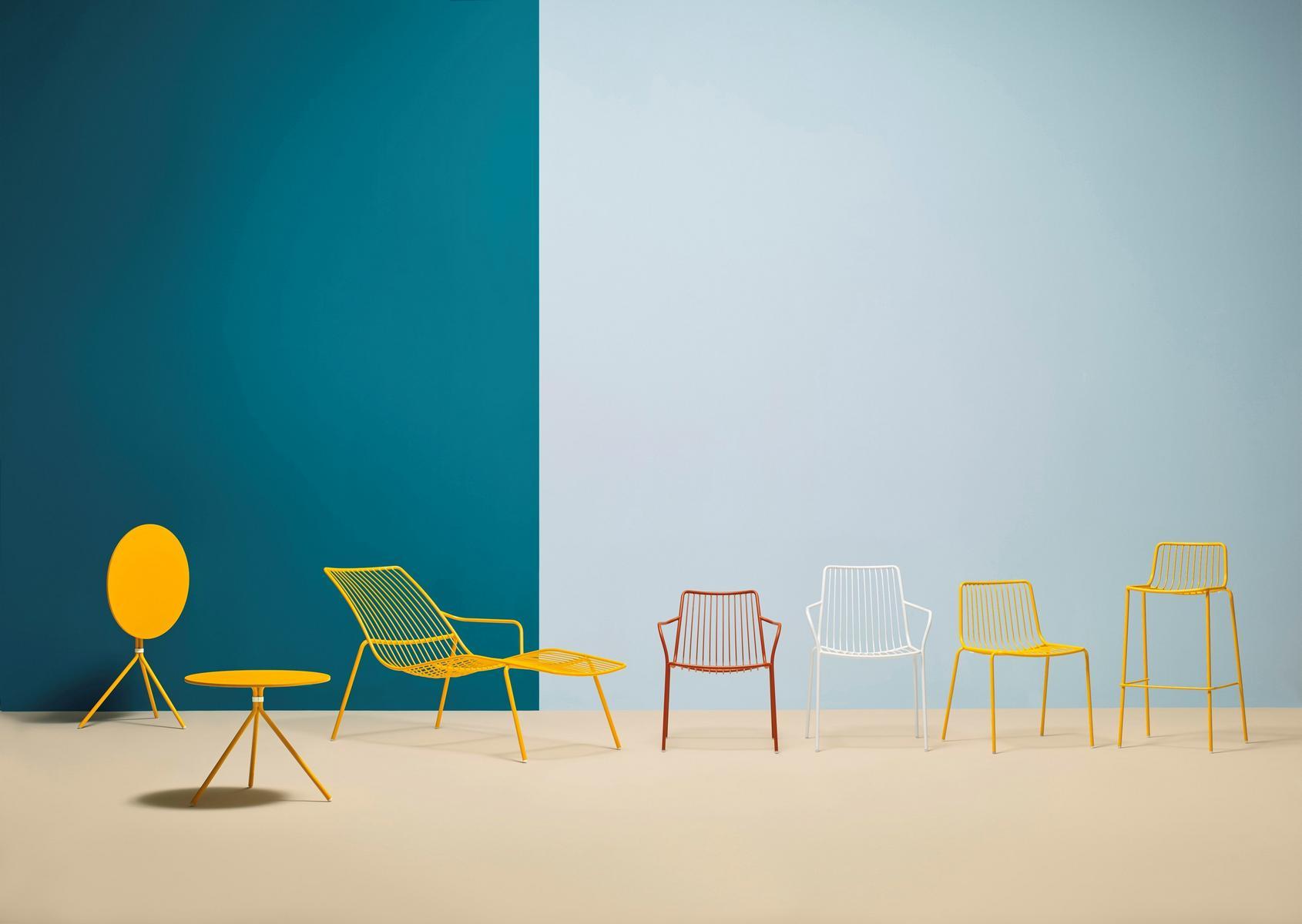 Steel garden side table | Nolita 5454 by Pedrali