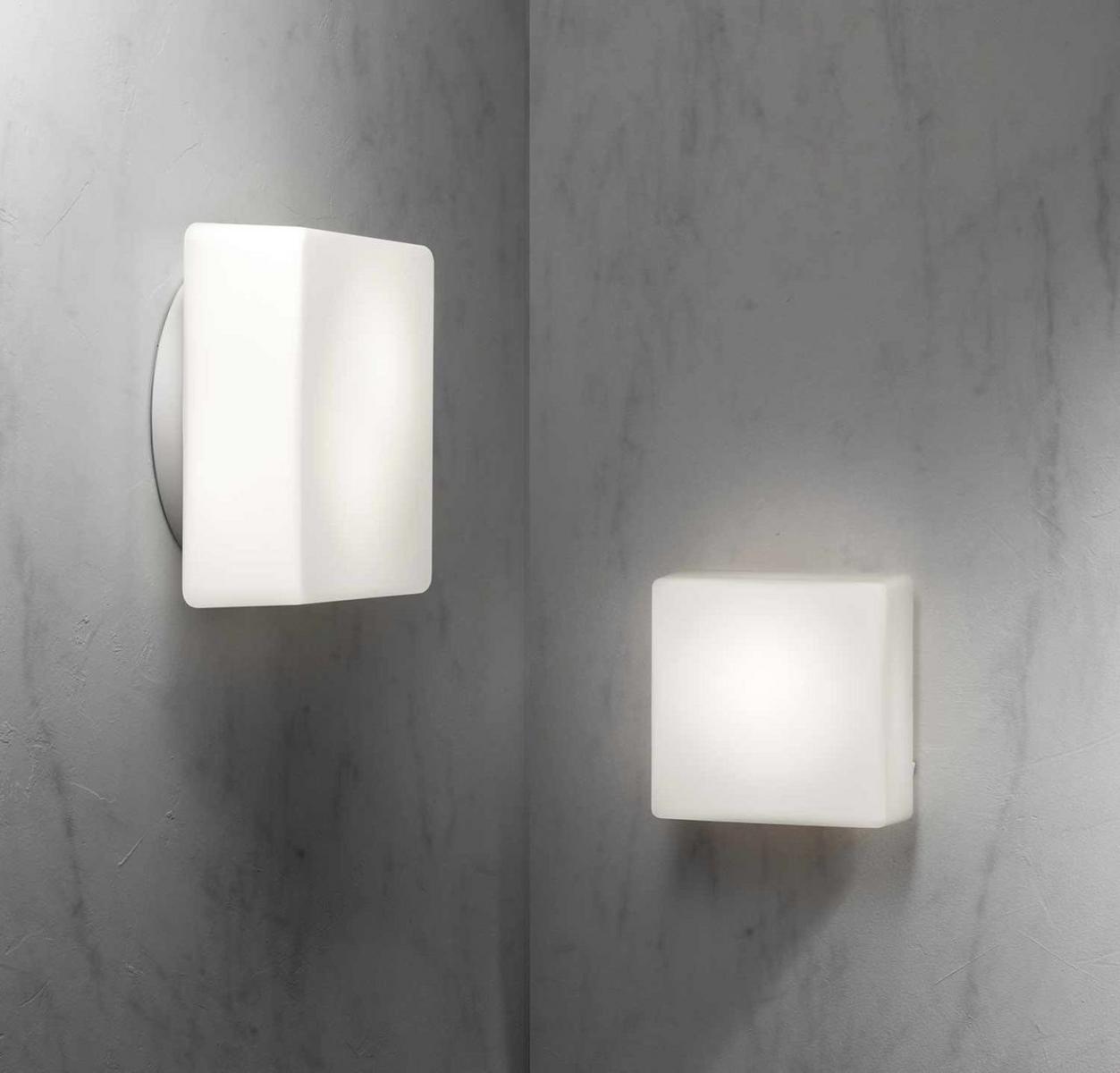 Blown glass wall lamp / ceiling lamp | Quadra by Nemo