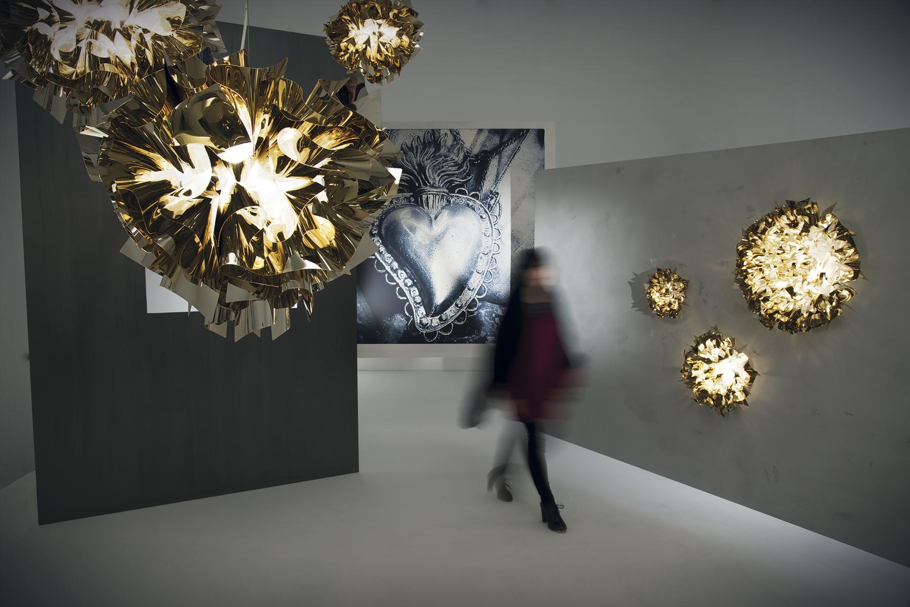 Goldflex® wall lamp / ceiling lamp | Veli Gold by Slamp