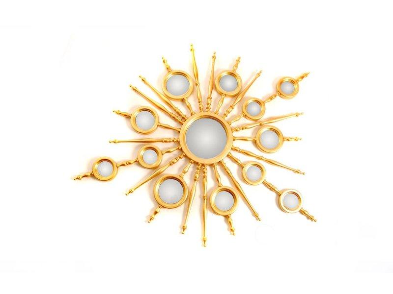 Wall-mounted framed mahogany mirror | Apollo by Boca Do Lobo