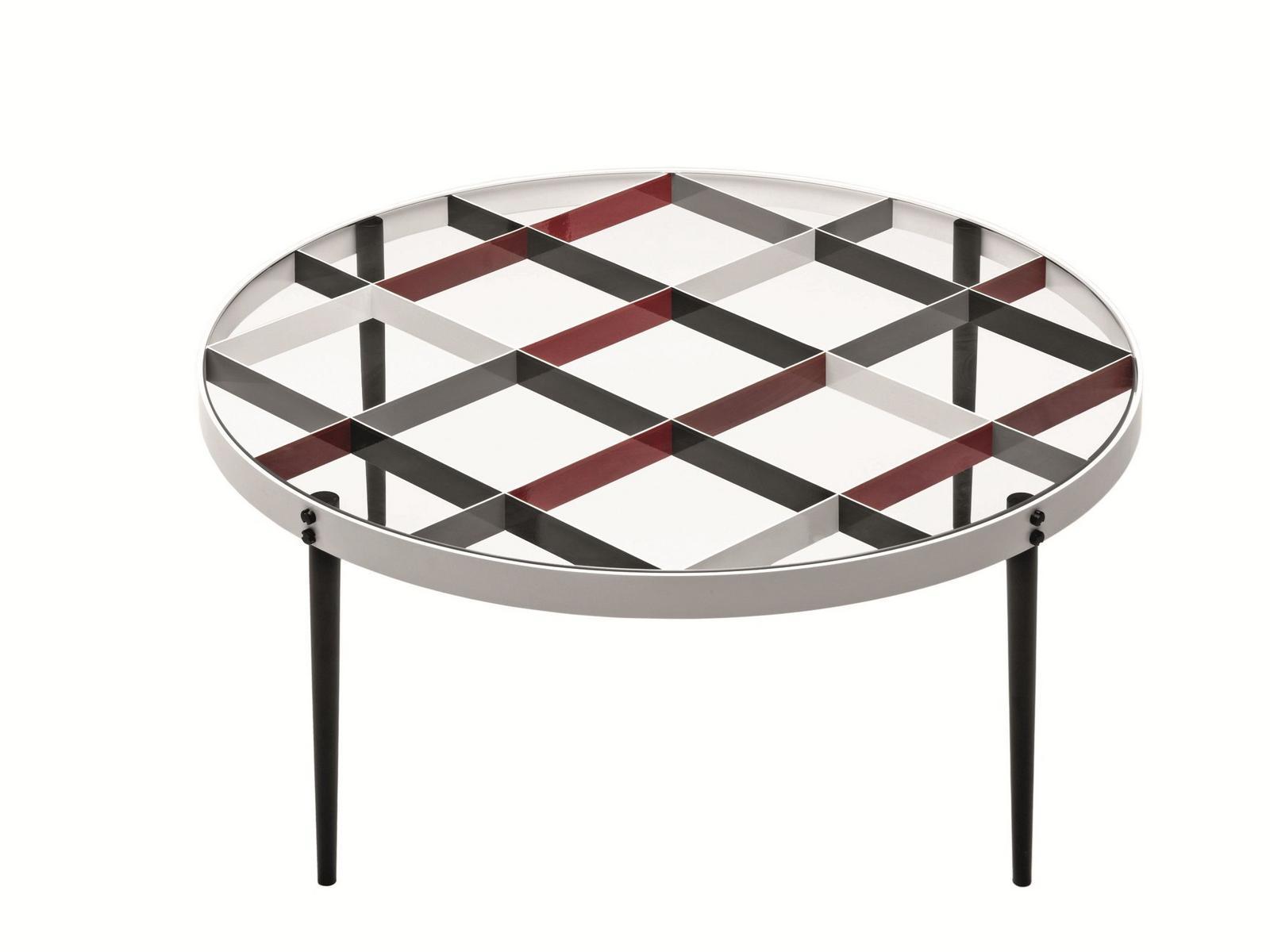 Round crystal coffee table | D.555.1 by Molteni