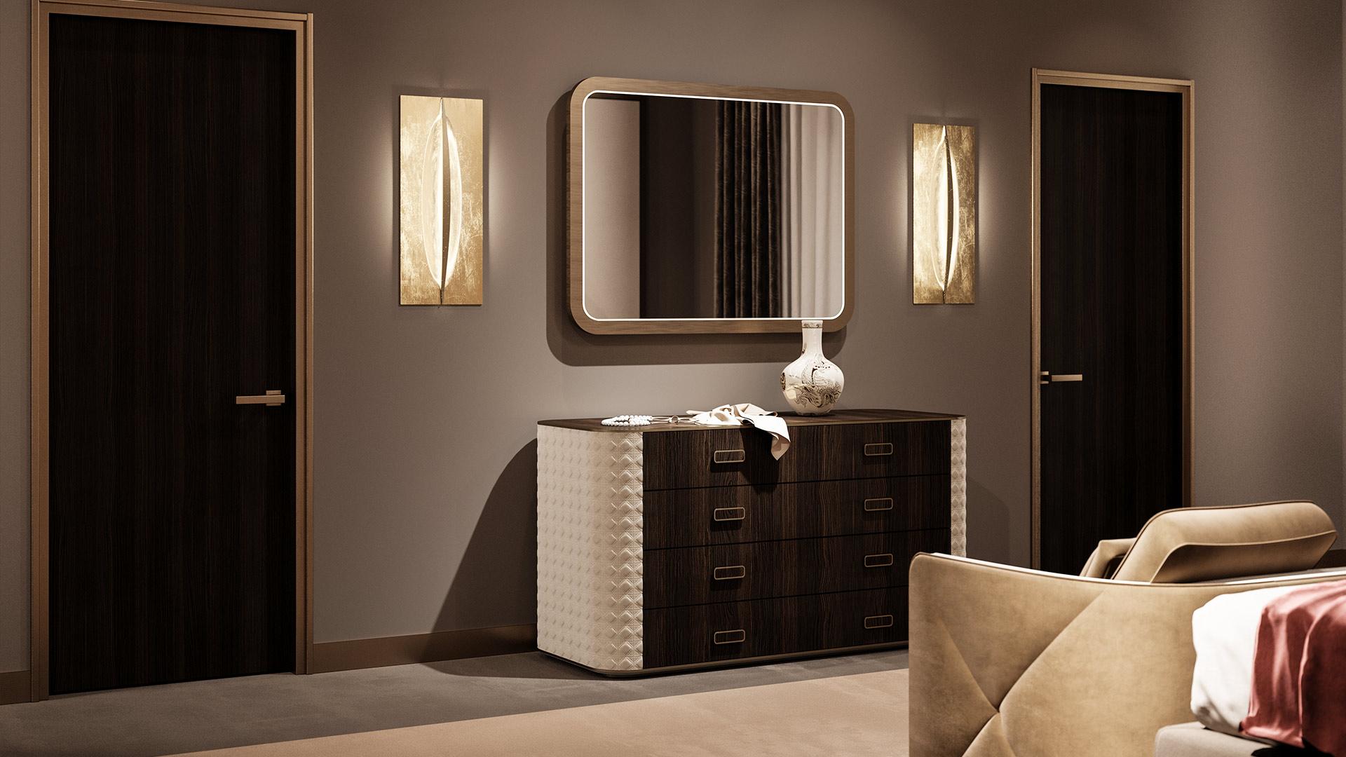 Wooden chest of drawers | San Marco by Reflex