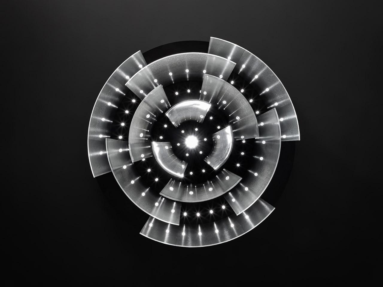 LED glass chandelier | Aria by Reflex