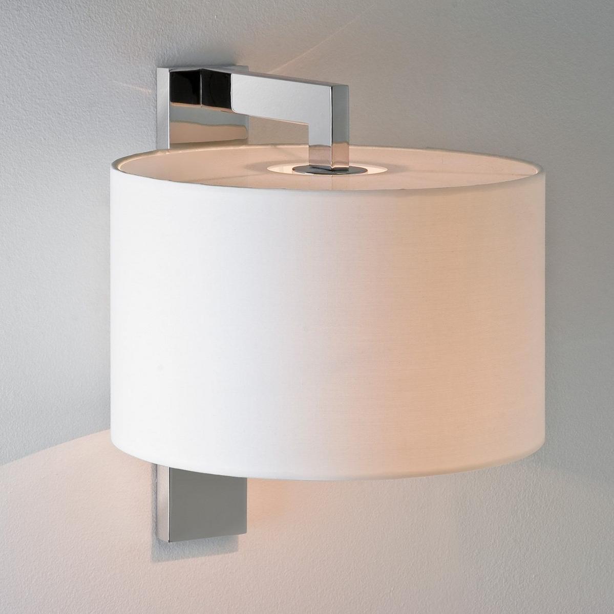 Wall lamp with fixed arm in steel and fabric | Ravello by Astro lighting