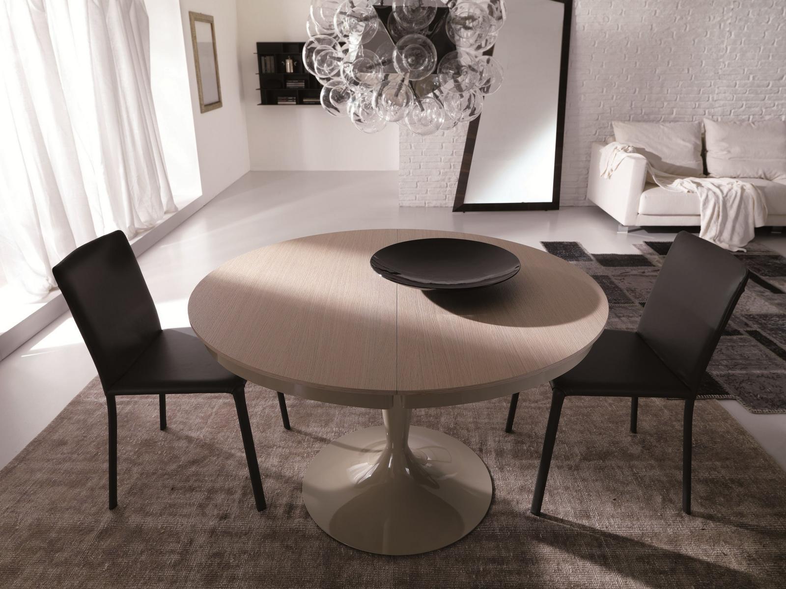 Round wooden table | Eclipse Legno by Ozzio Italia