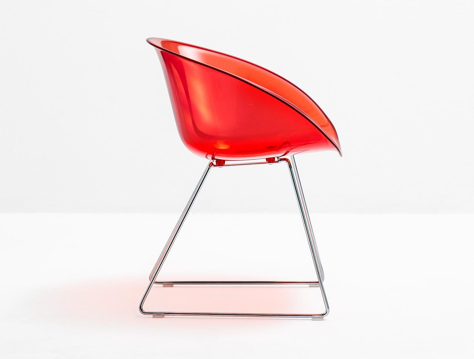Sled base polycarbonate chair | Gliss 921 by Pedrali