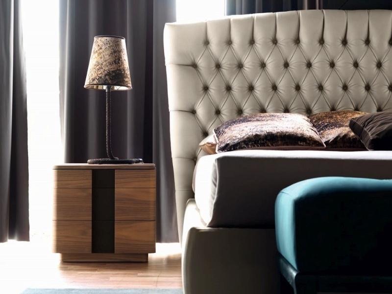 Double bed with tufted headboard | Sleeping by Grilli