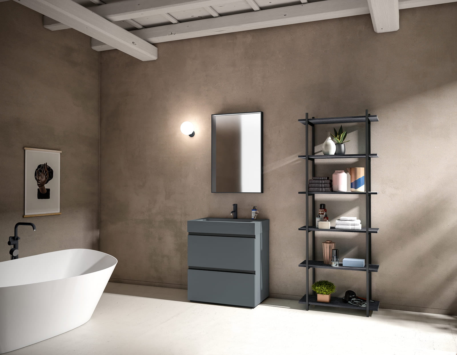 Ceramic bathroom | Gola Up by Birex