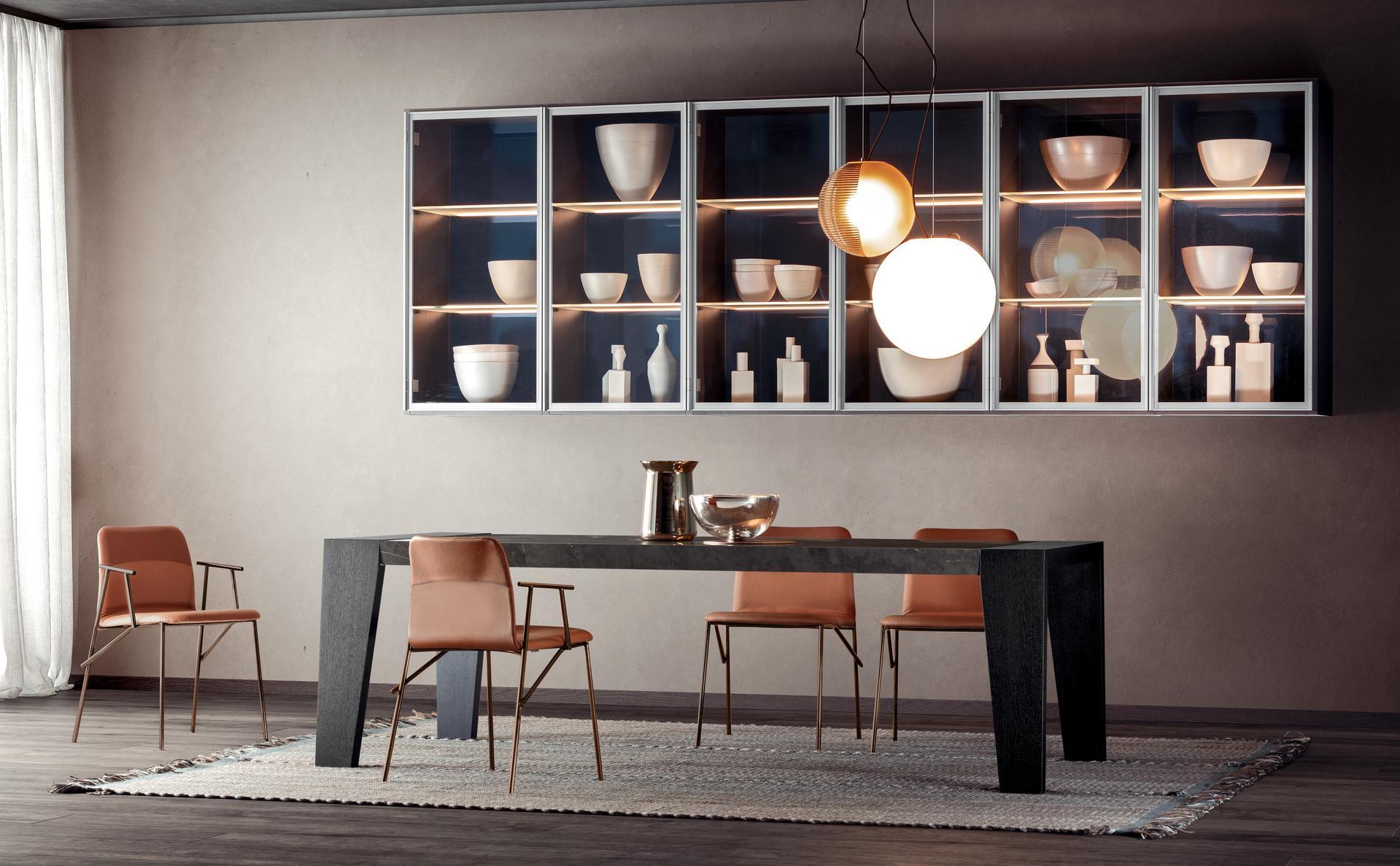 Upholstered Eco-leather chair | Alunna by Pianca