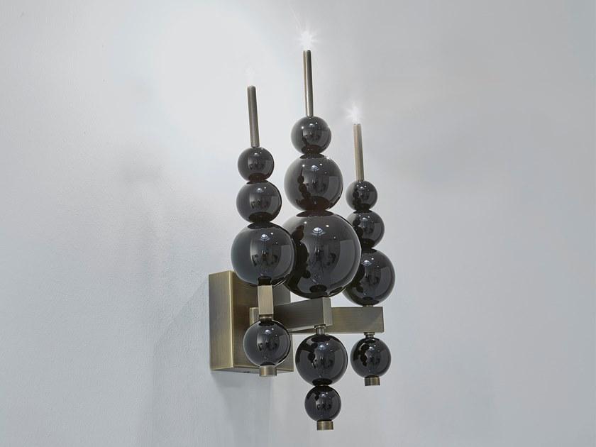 Indirect light glass wall lamp | Tears From Moon W3 Mini by Ilfari