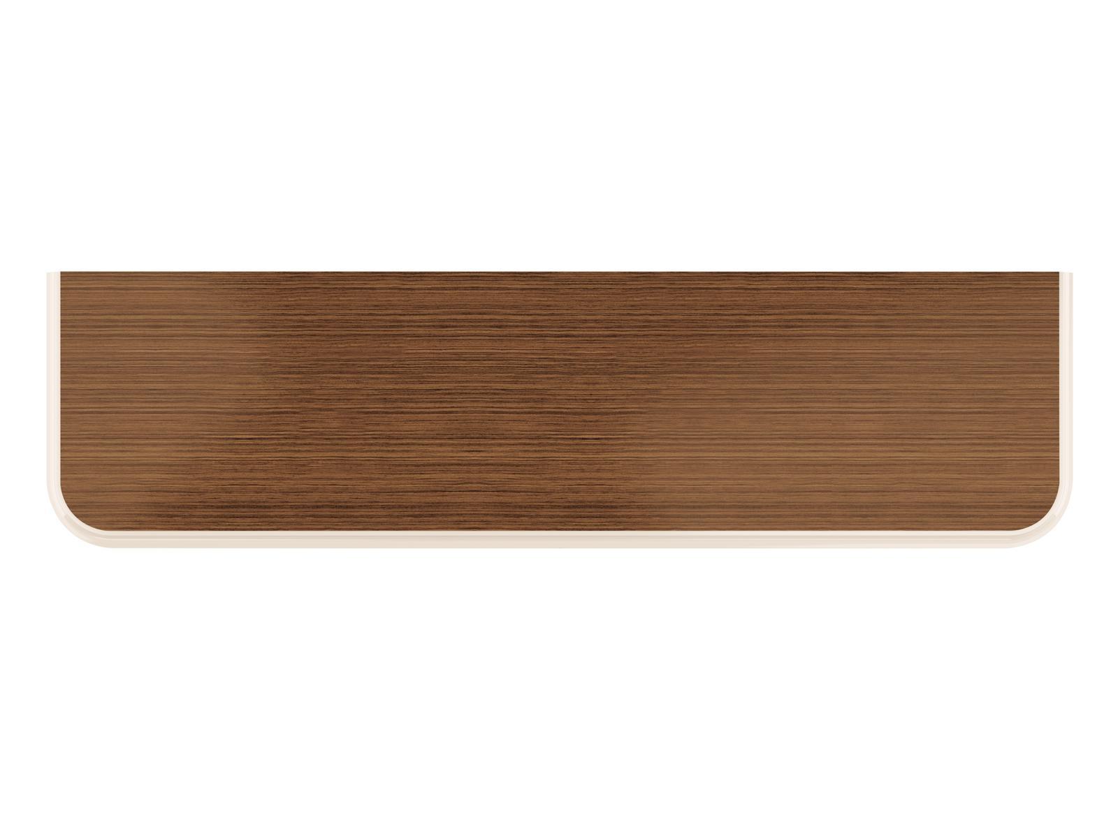 Solid wood and walnut console table with drawers | Swing by Bruno Zampa