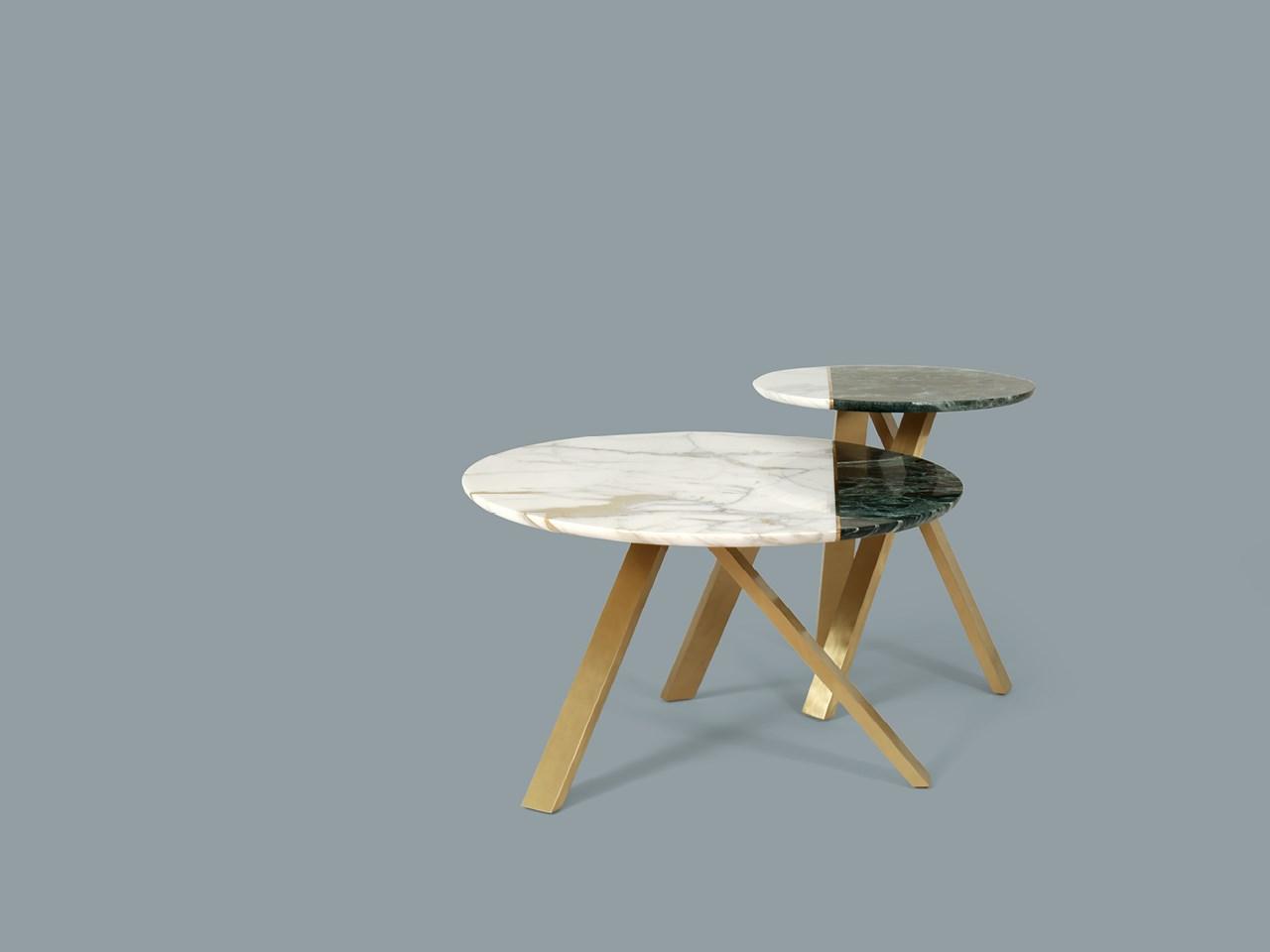 Round marble coffee table | Meridian by Borzalino