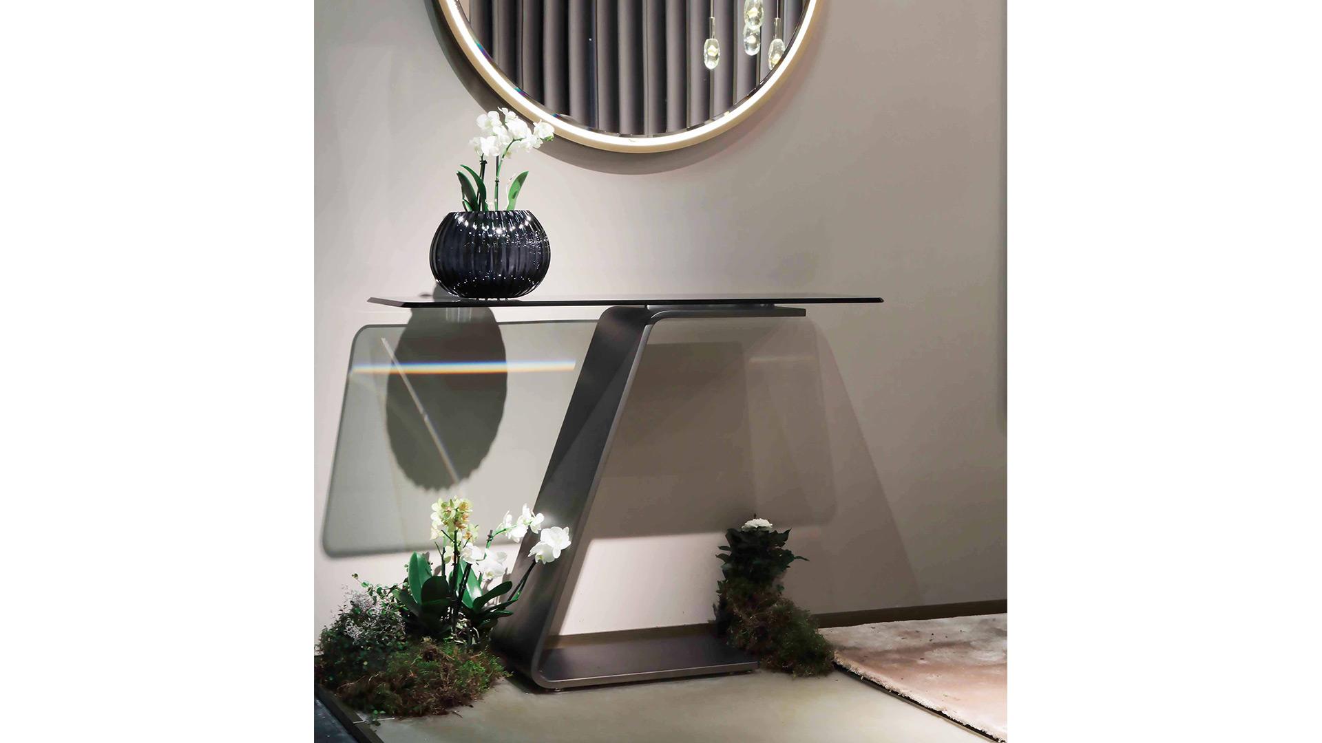 Rectangular glass console table | Oh by Reflex