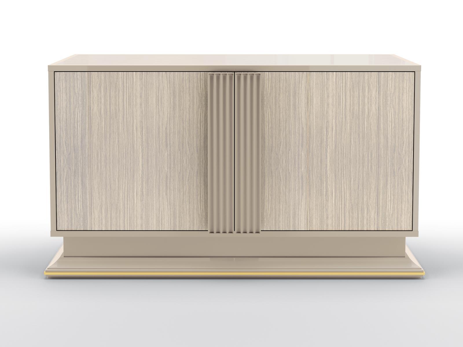 Sideboard in solid wood and walnut with doors | Concorde by Bruno Zampa