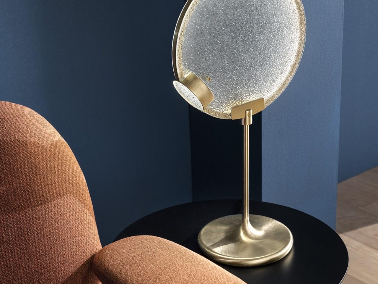 LED glass table lamp with dimmer | Horo Tl by Masiero